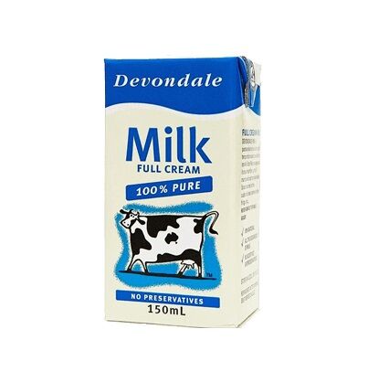 Milk, UHT Full Cream 32x150ml Devondale (GF)(H)
