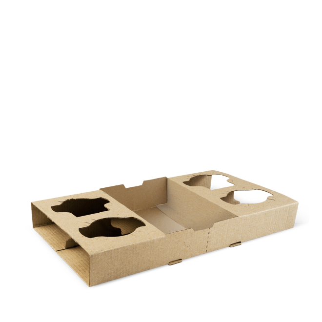 Detpak Coffee Tray 4-Cup