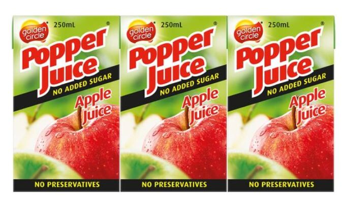 Juice**Popper Apple 24x250ml Golden Circle