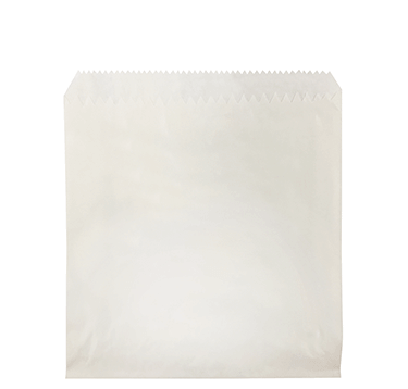 Castaway Greaseproof Paper Bag 1/2 Square Flat White