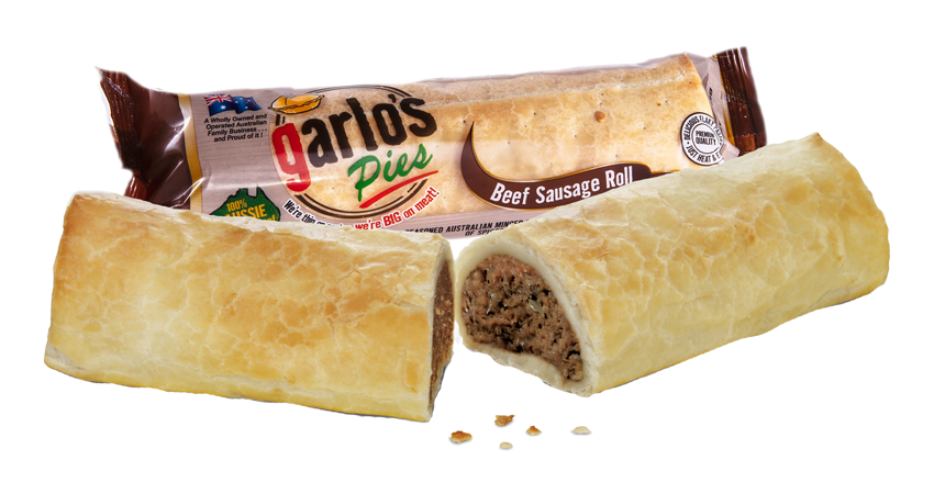 Garlo's Pies Beef Sausage Roll