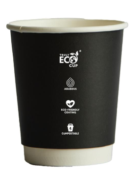 Truly Eco Cup Double Wall Black