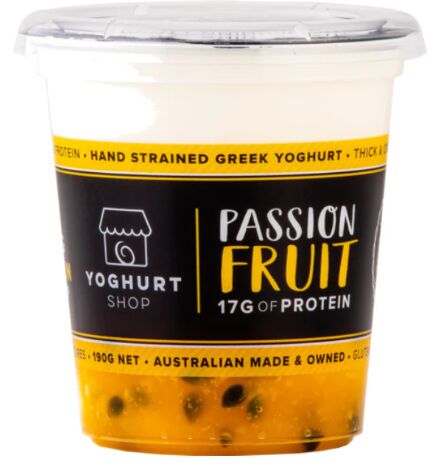 Yoghurt**Passionfruit 6x190gm Yoghurt Shop (H)