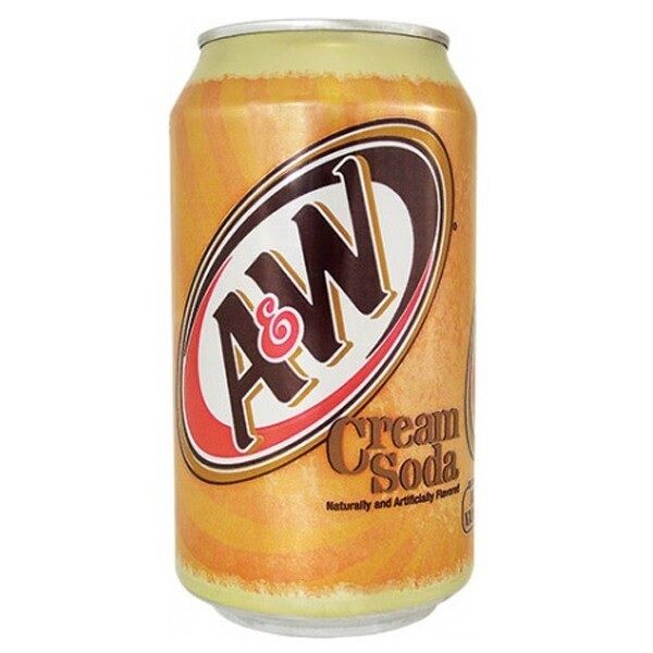 Drink,**Cream Soda 12x355ml Cans A&W (GF) (VG)