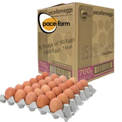 Eggs, 700gm 15dozx60gm Pace Farm (GF) (H)