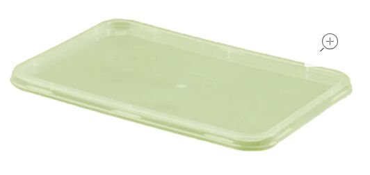 Lids, Rectangle Clear To Suit 500/750/1000ml Container (50) Royalpac