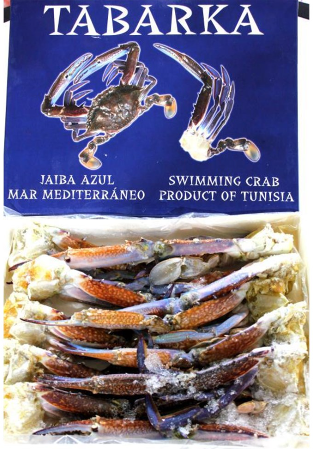 Tabarka Blue Swimmer Crab Clusters Raw
