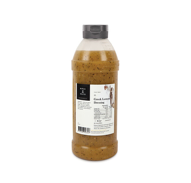 Dressing, Greek Lemon 1L Squeeze Birch & Waite (VG) (GF)