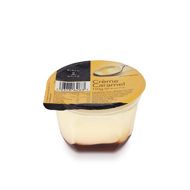 Dessert, Creme Caramel 30x110gm Birch and Waite (GF) (H)