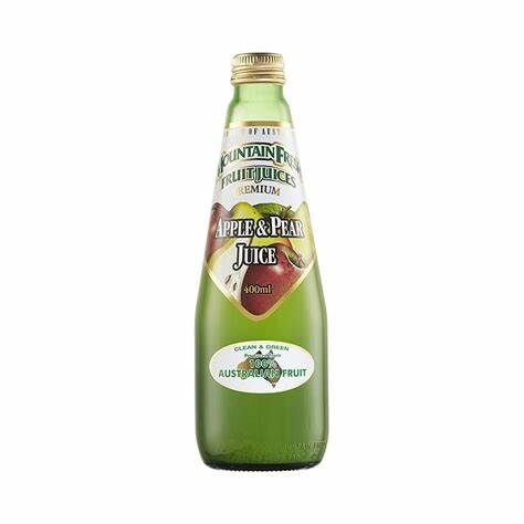 Mountain Fresh, Apple and Pear 12x400ml Juice