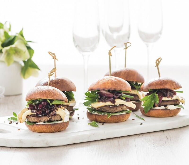 Hamburger, Angus Beef Slider 80x40gm Angel Bay (H)