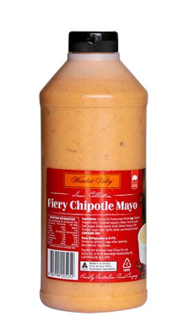 Mayonnaise, Fiery Chipotle 1kg Wombat Valley (GF) (H)