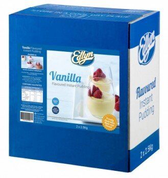 Pudding Mix, Instant Vanilla 2×2.5kg Edlyn (GF) (H)