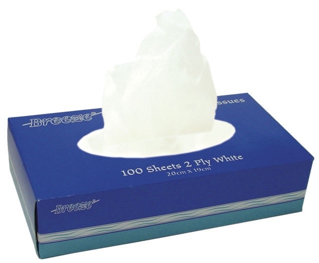 Breeze Facial Tissues 2-Ply White