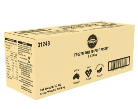 Pastry, Puff Dispense Roll 10Kg Pampas (VG) (H)