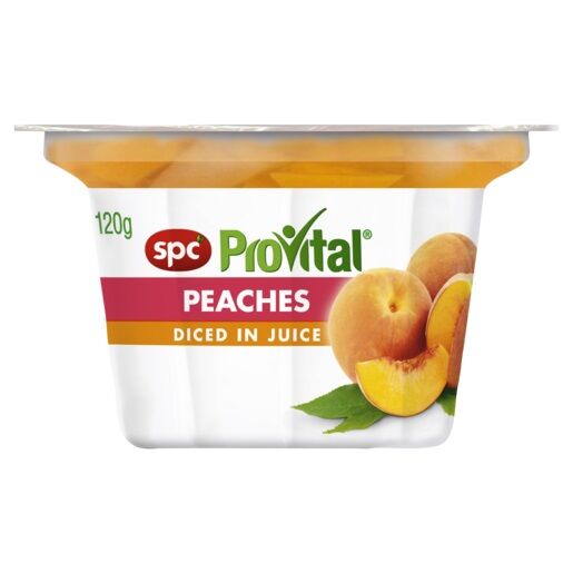 Fruit Pack, PROVITAL Diced Peach NJ 24x120gm (VG) (H)
