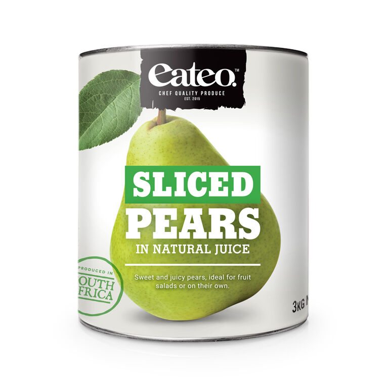Pear Slices in Natural Juice 3Kg Eateo (VG) (GF)