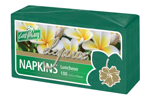 Elegance Napkins Luncheon Pine Green