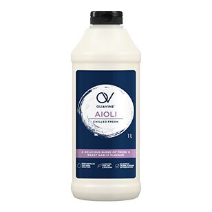 Mayonnaise, Garlic Aioli 1L Oli and Vine (GF)