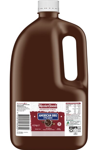 Sauce**American BBQ Style 4.5Kg Masterfoods (GF)