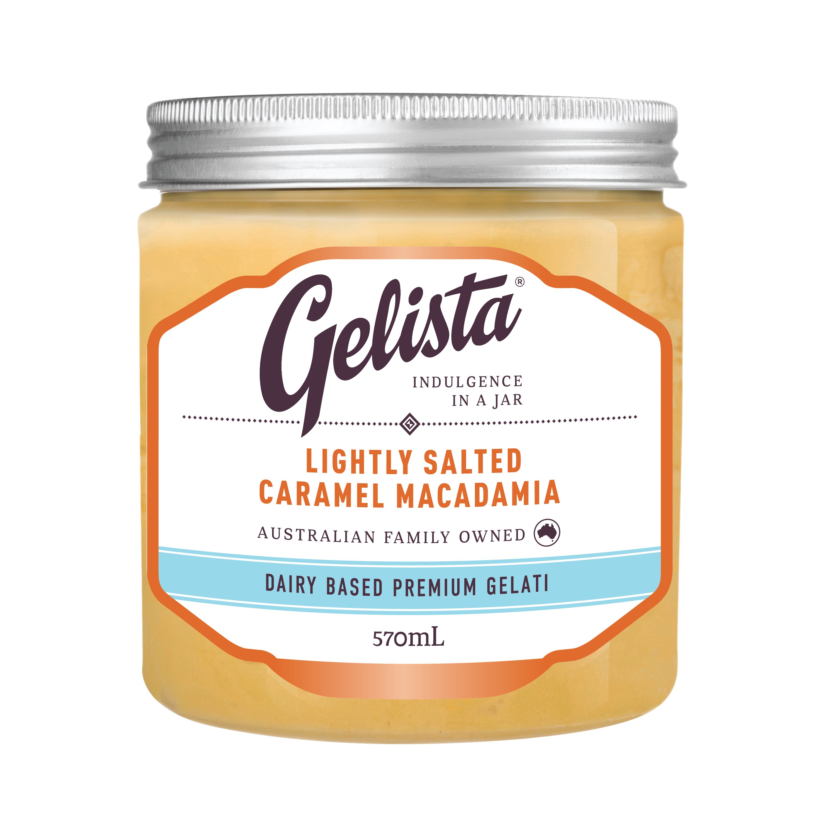 Gelista Gelati Lightly Salted Caramel Macadamia