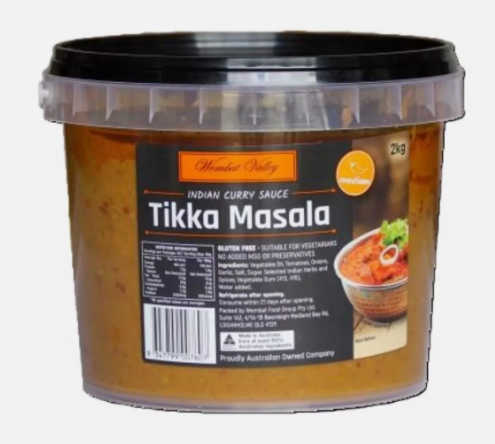 Wombat Valley Tikka Masala Sauce
