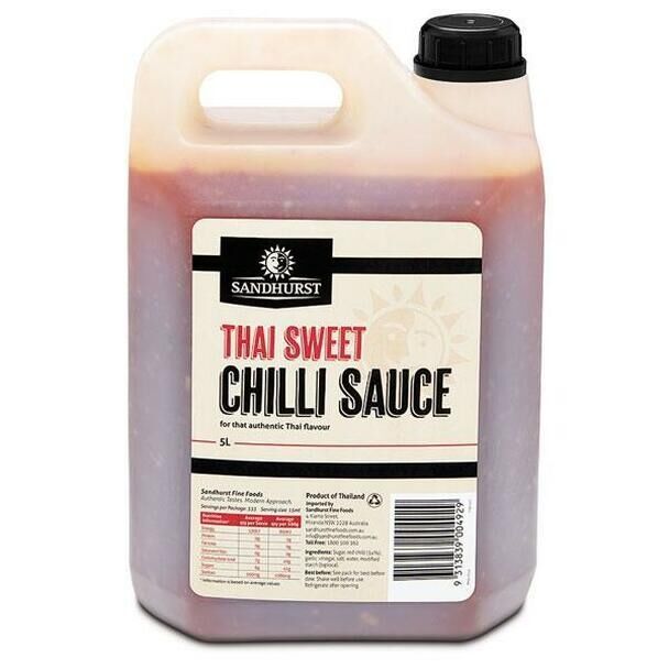 Sauce, Chilli Sweet 5L Sandhurst (VG) (GF) (H)