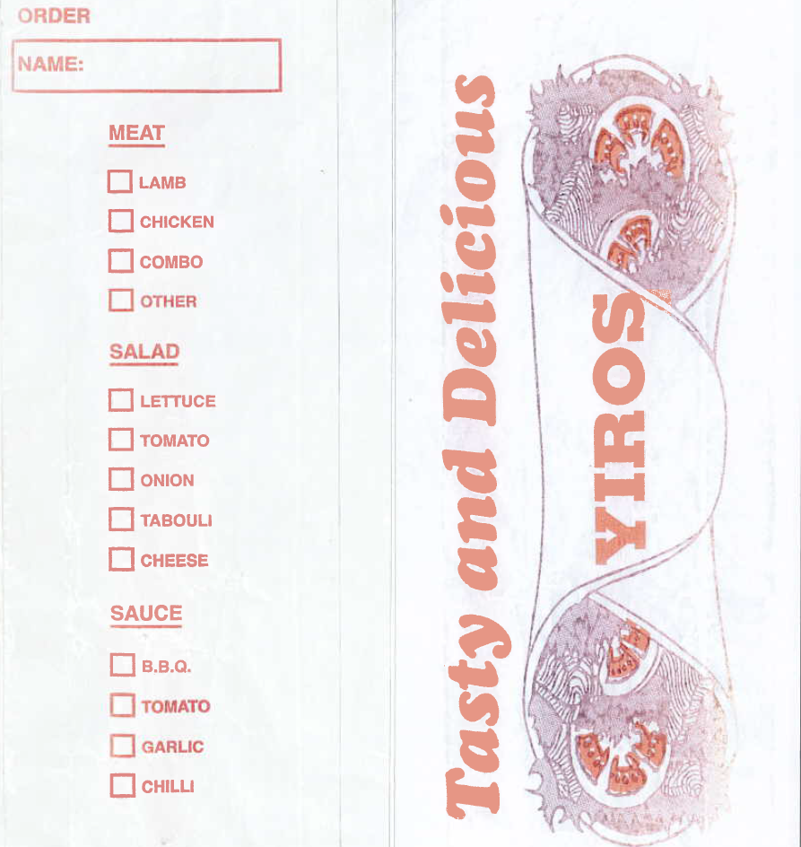 Bag, Foil Lined Yiros (500)