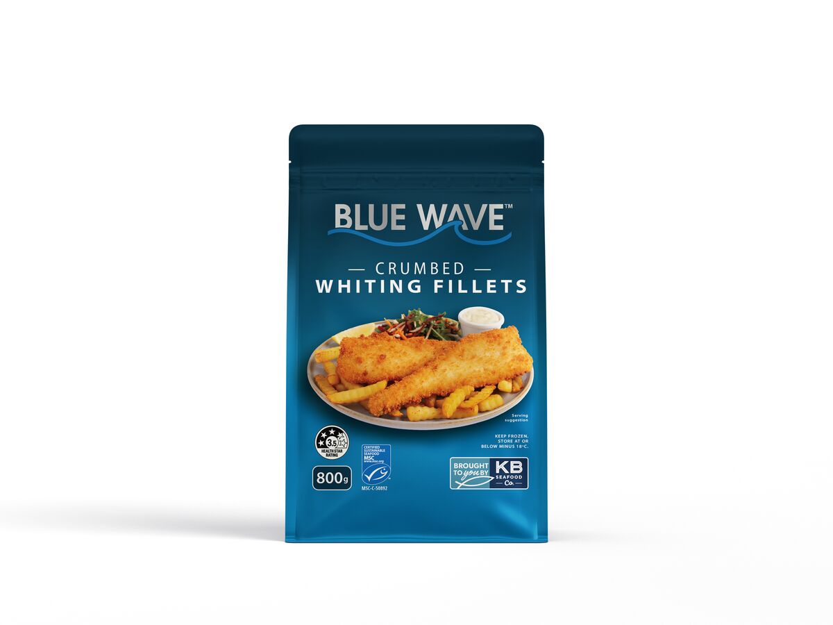 Whiting, Crumbed Fillets 5x800gm Blue Wave (I)