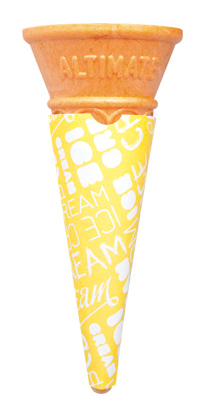 Altimate Ice Cream Cone Sleeve Single Yellow