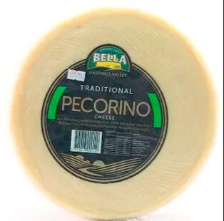 Cheese**Pecorino Wheel Random Weight (approx 7kg) Bella Real Dairy (GF) (H)