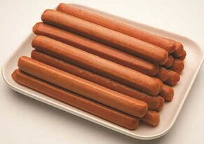 Hot Dogs, 10″ OL Smokey Continental Skinless 2.5Kg KR (98192)