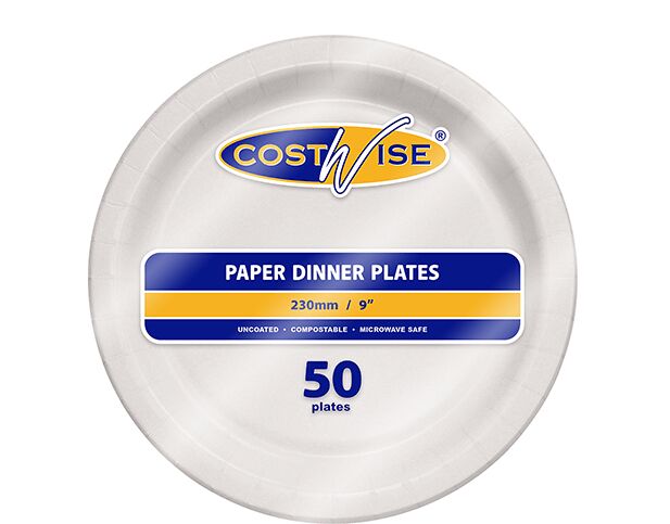 Plates**230mm Round Uncoated Paper (50)