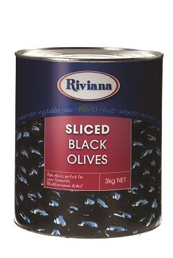 Olives, Sliced Black 3kg Riviana (VG) (H)