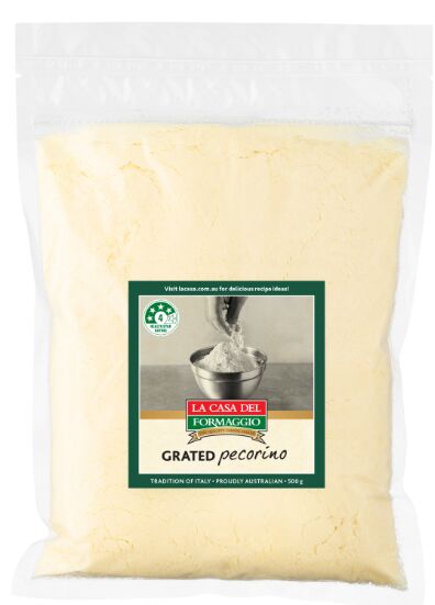 Cheese, Grated Pecorino 4x3kg CARTON La Casa Del Formaggio
