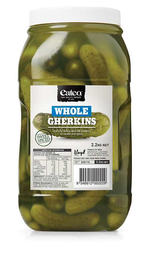 Eateo Whole Gherkins Sweet Spiced