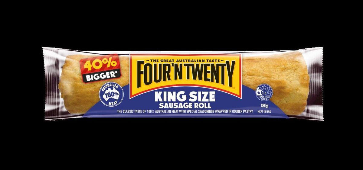 Sausage Roll, King Size Wrapped 24x180gm 4’N’20
