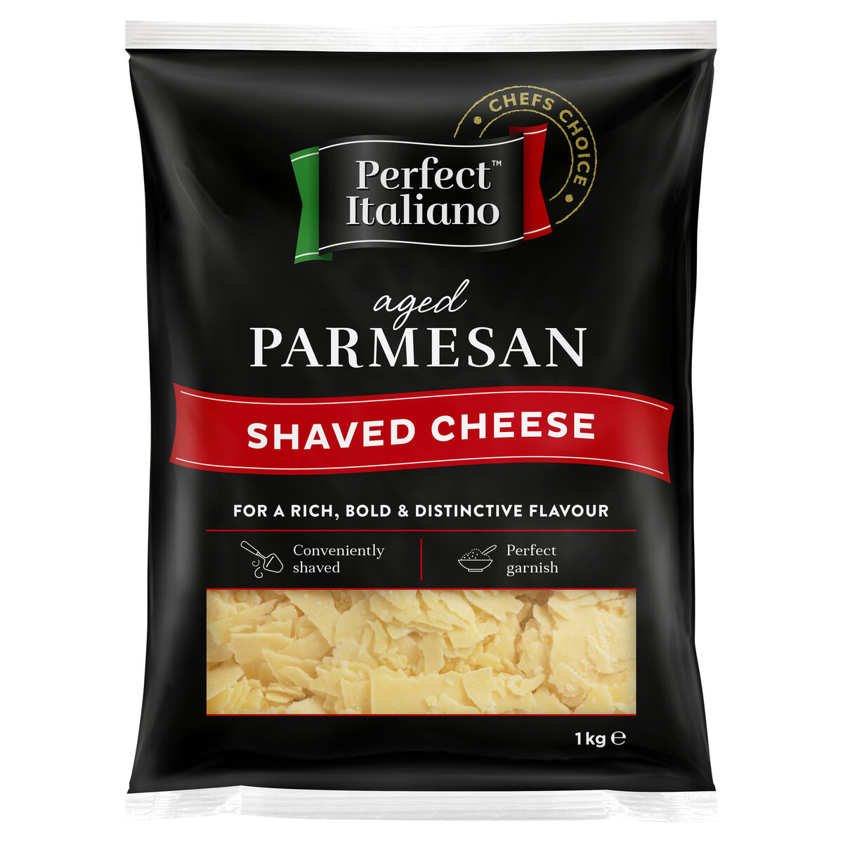 Cheese, Parmesan Shaved 1Kg Perfect (GF) (H)