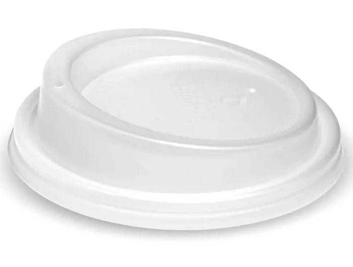 BioPak Coffee Cup Lid Large Clear PLA