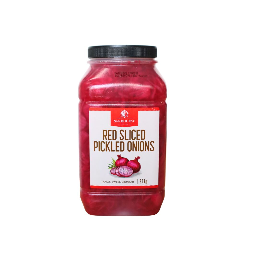 Onions, Red Sliced Pickled, 2.1kg Sandhurst