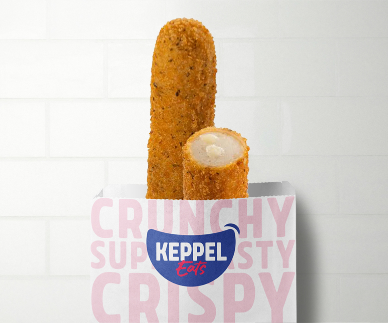 Keppel Eats Crumbed Chicken & Cheese Sausage