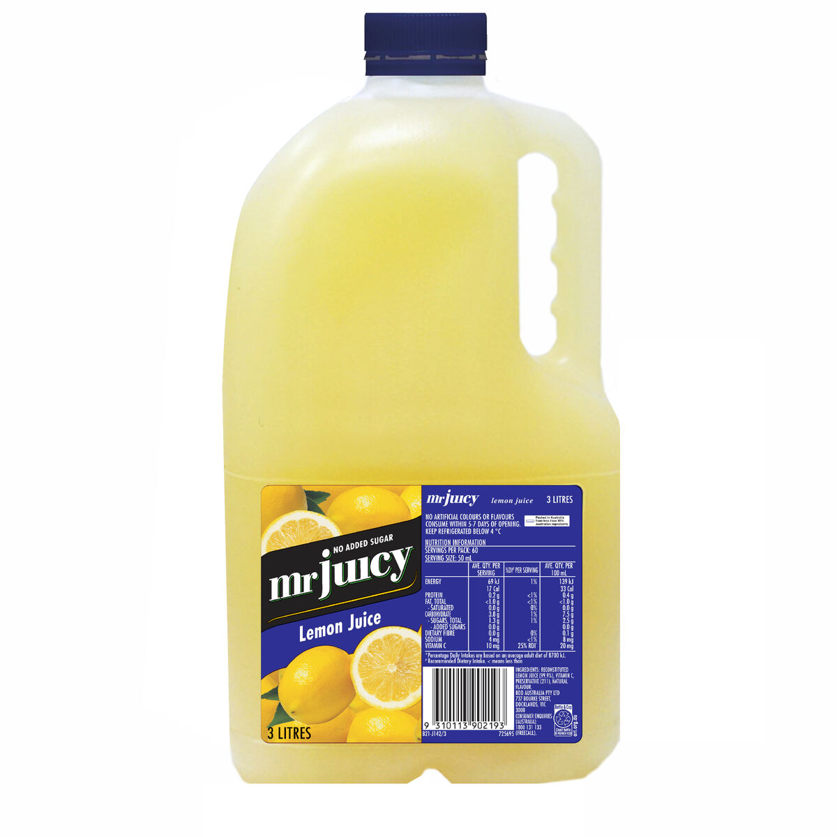 Juice, Lemon 3L, Mr Juicy