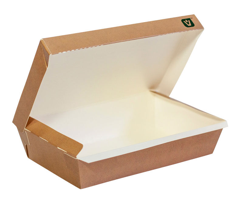 Container**Rectangular Aqueous Lined Brown 350ml (460) Envirochoice