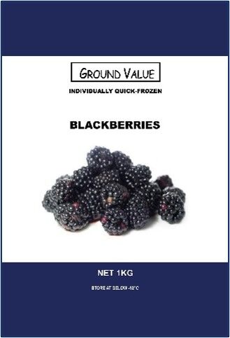 Blackberries, FROZEN 1Kg Ground Value
