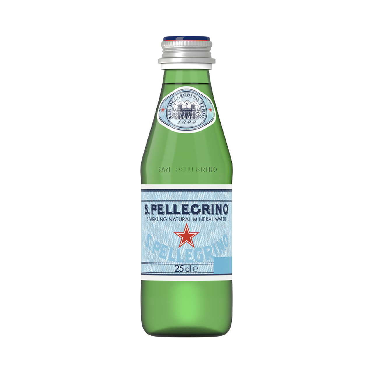 S.Pellegrino Sparkling Natural Mineral Water Glass Bottle
