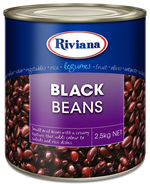 Beans, Black 2.5Kg Riviana (GF) (VG)