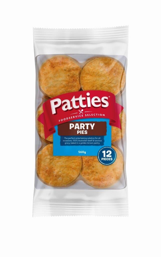 Pies, Party 72x47gm Patties