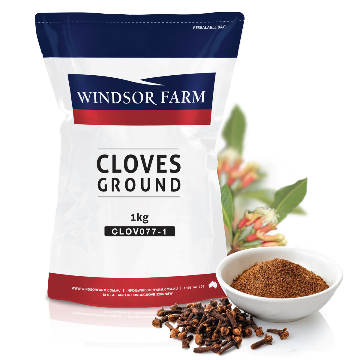 Cloves, Ground 1kg Windsor Farm