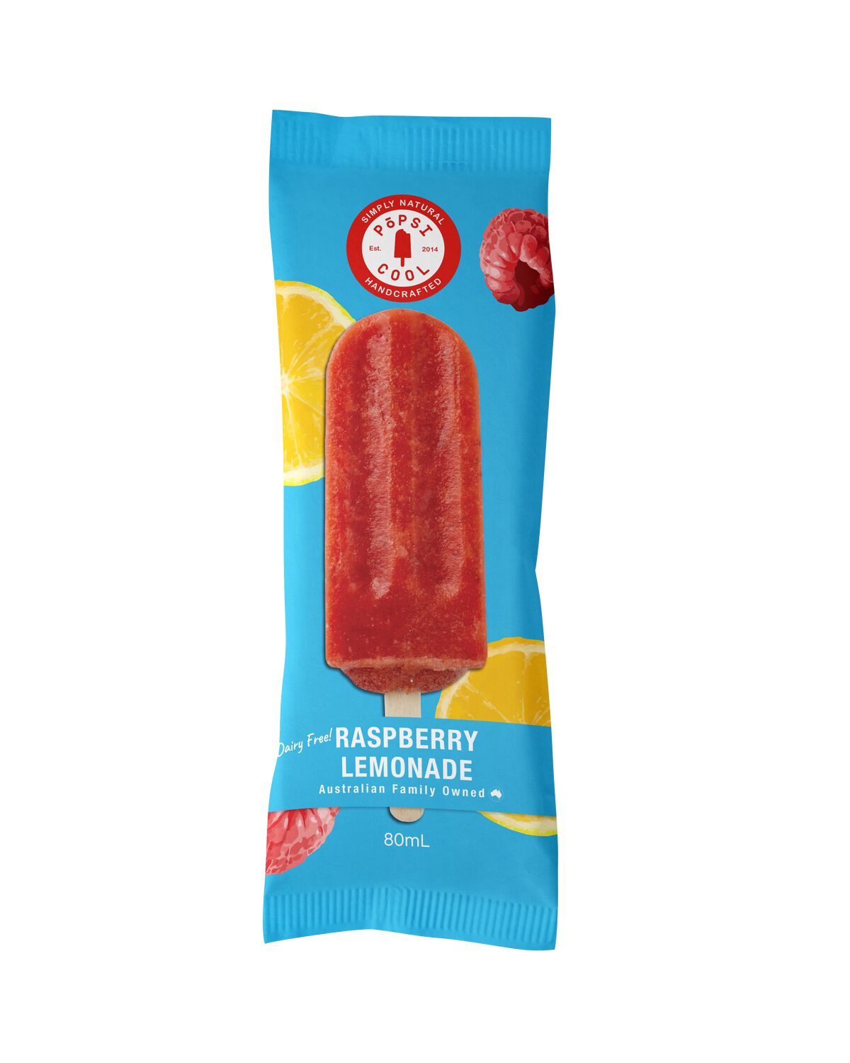 Ice Block, Popsicool Raspberry Lemon 24x80ml Gelista (GF) (VG)