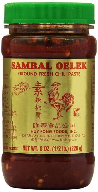 Chilli, Paste Sambal Oelek 250gm (VG) (GF) (H)